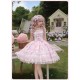 Mademoiselle Pearl Sanrio My Melody Rose Themed Apron Top Skirt Set JSKs and OPs(Reservation/Full Payment Without Shipping)